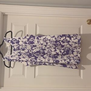 Pleated neckline summer dress